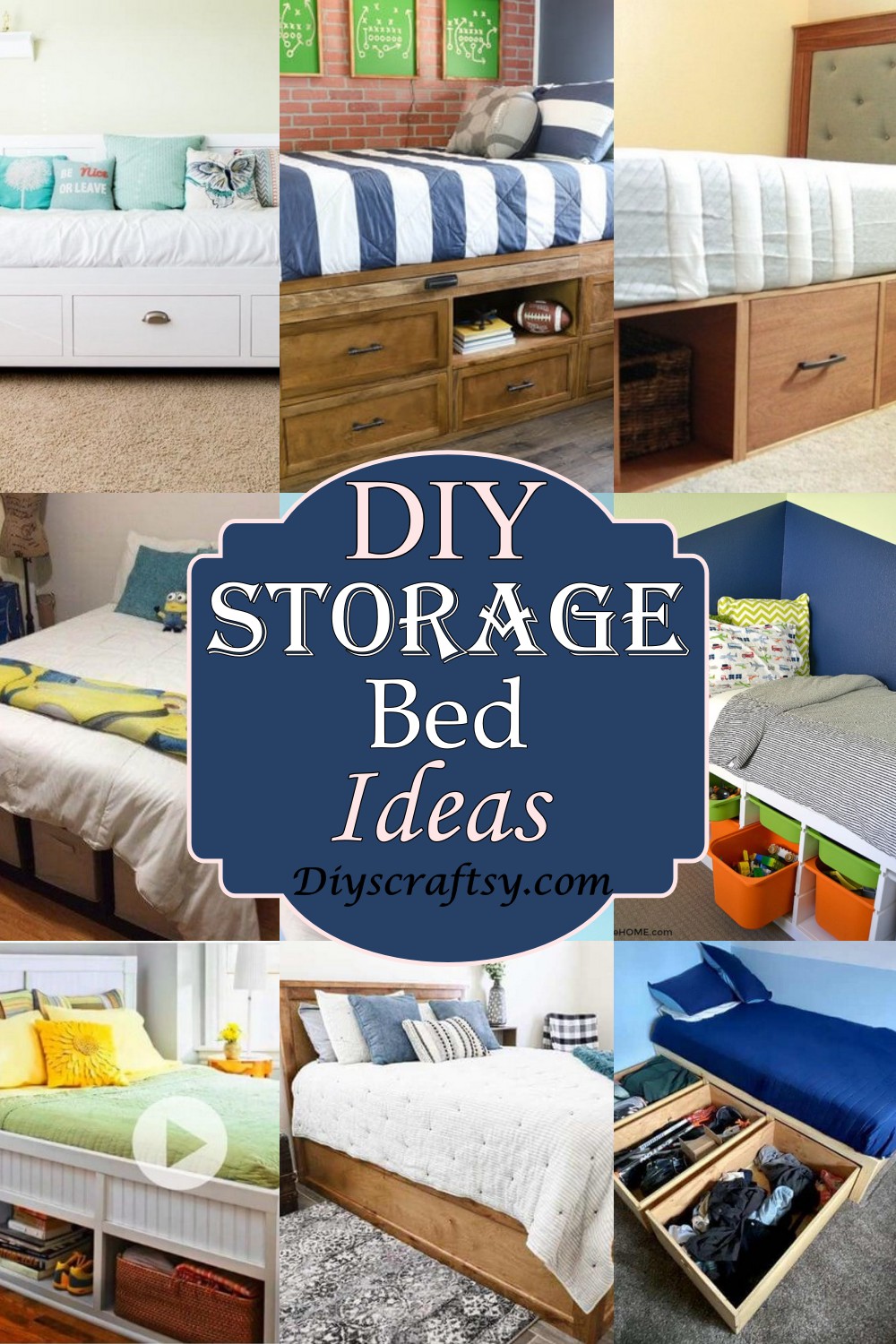 29 Best & Easy DIY Storage Bed Ideas DIYsCraftsy