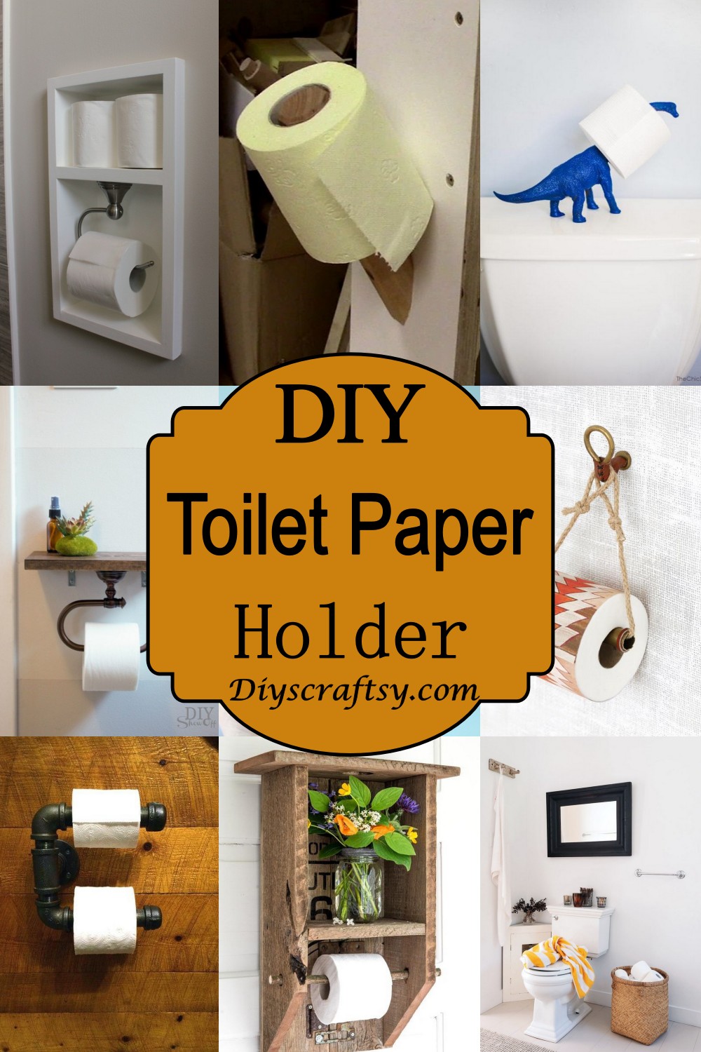 30 DIY Toilet Paper Holder Ideas DIYsCraftsy
