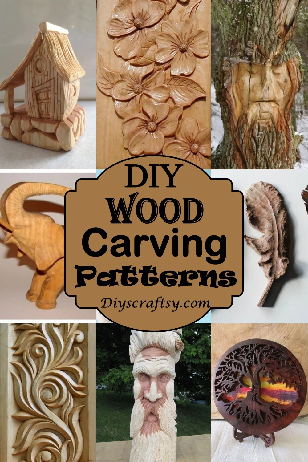 23 DIY Wood Carving Patterns (with Images) - DIYsCraftsy