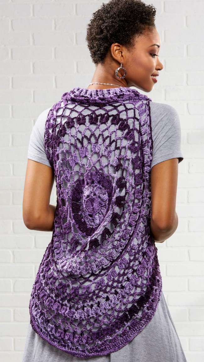 Free Crochet Mandala Vest