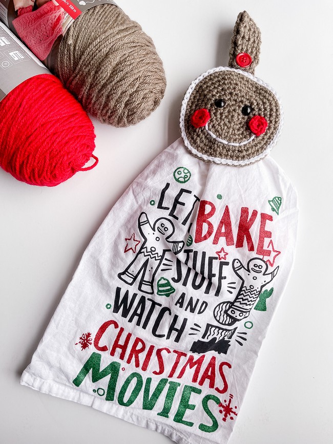 Gingerbread Man Towel Topper