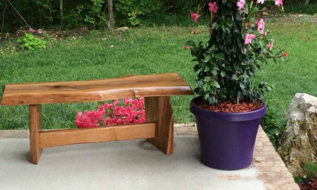 Homemade Cherry Bench Seat