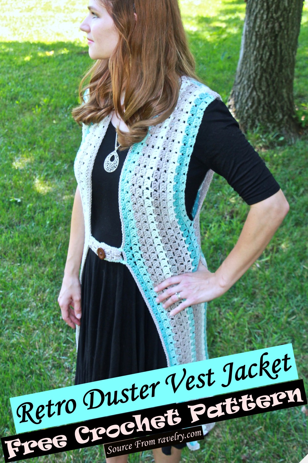 Retro Duster Vest Jacket