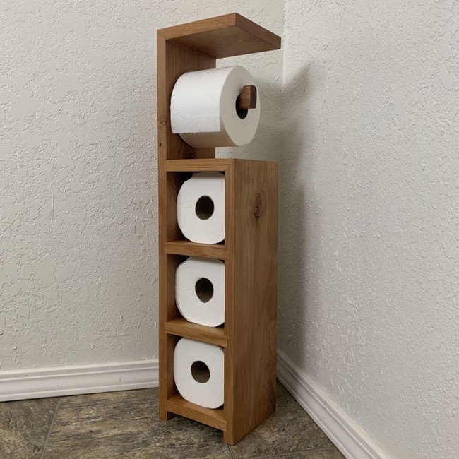 Scrap Wood Toilet Paper Holder