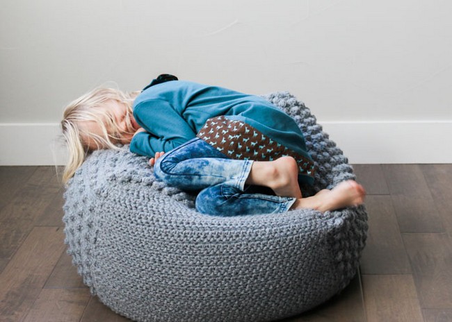 The Sampler Pouf Free Crochet Pattern
