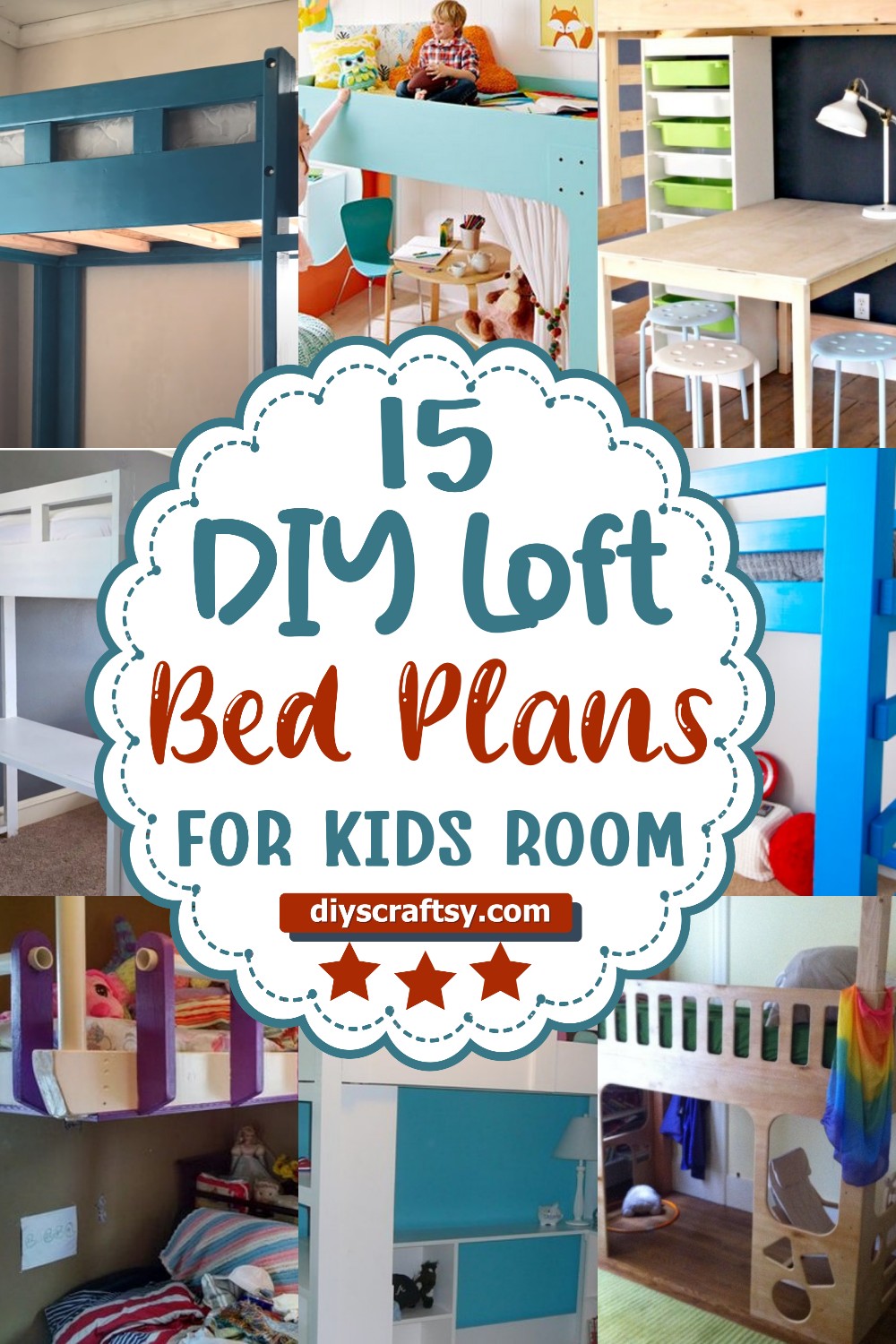 15 DIY Loft Bed Plans For Kids Room Renovations