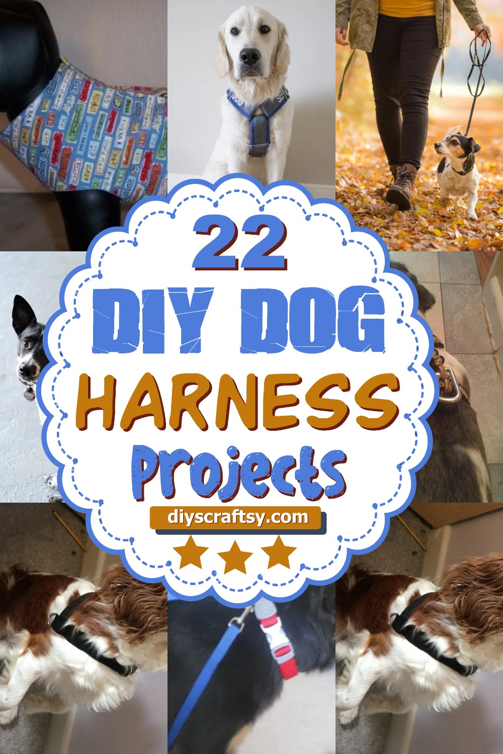 22 DIY Dog Harness Projects