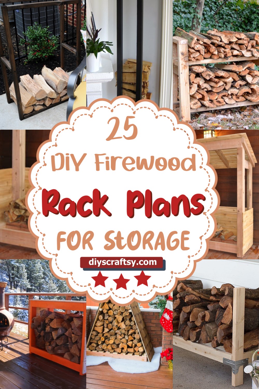 25 DIY Firewood Rack Plans For Storage