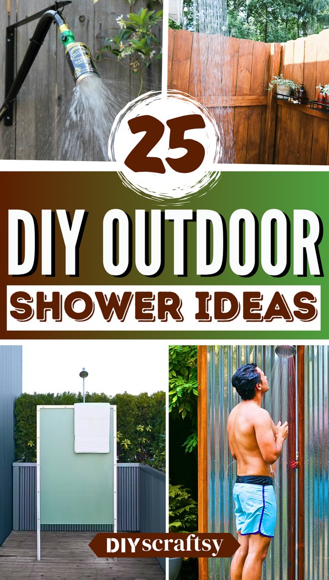 25 DIY Outdoor Shower Plans