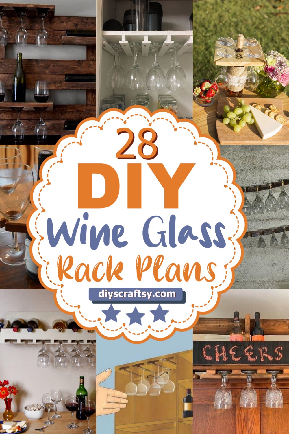 28 DIY Wine Glass Rack Plans