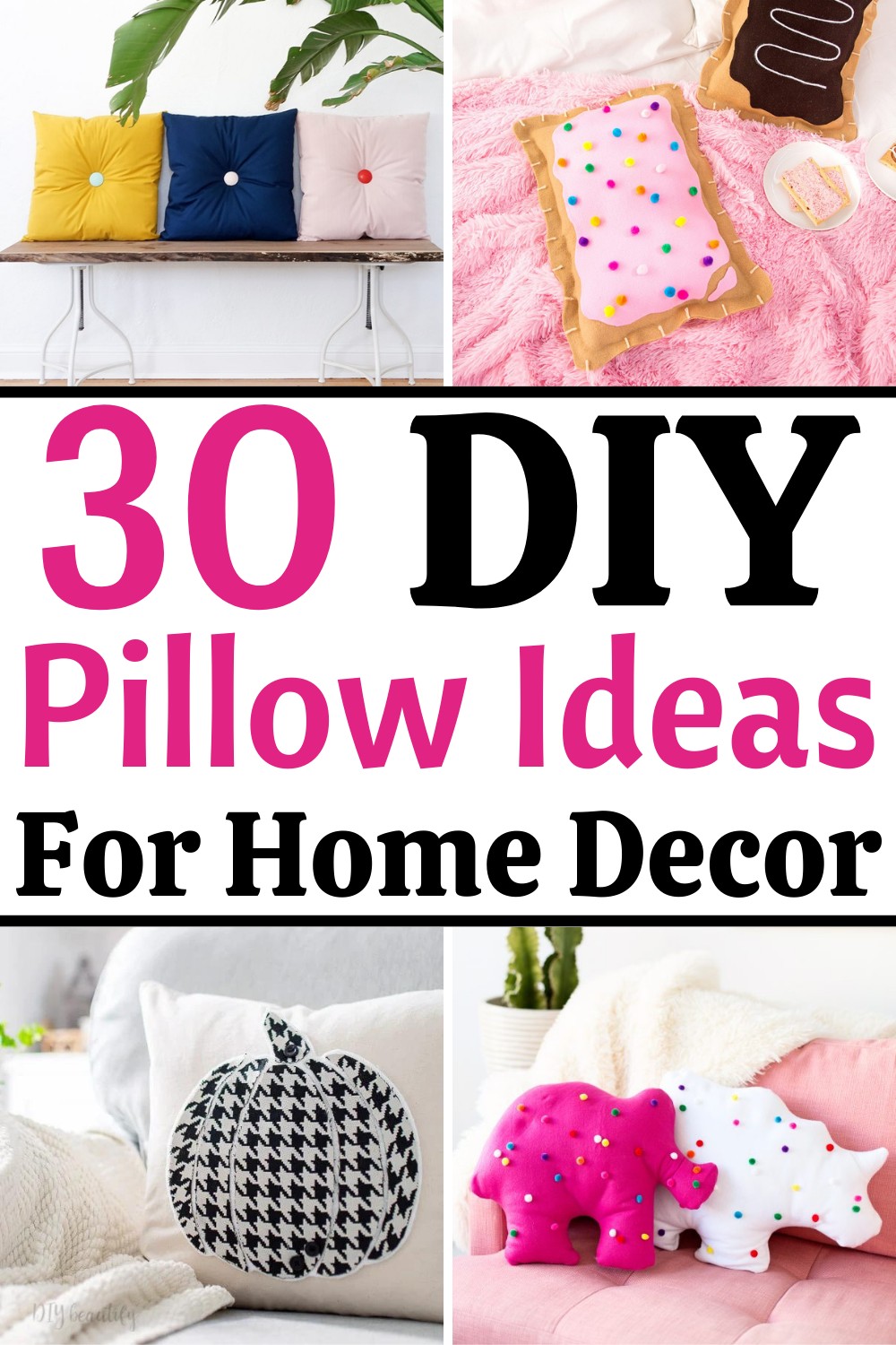 30 DIY Pillow Ideas For Home Decor