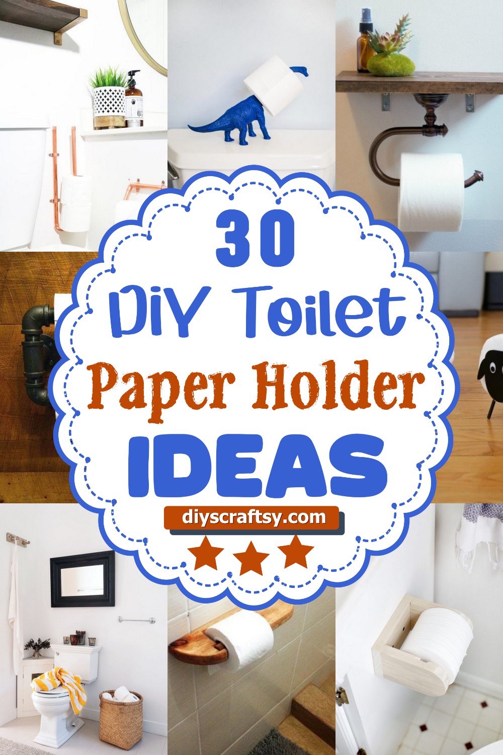 30 DIY Toilet Paper Holder Ideas