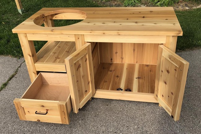 Big Green Egg Grill Cabinet