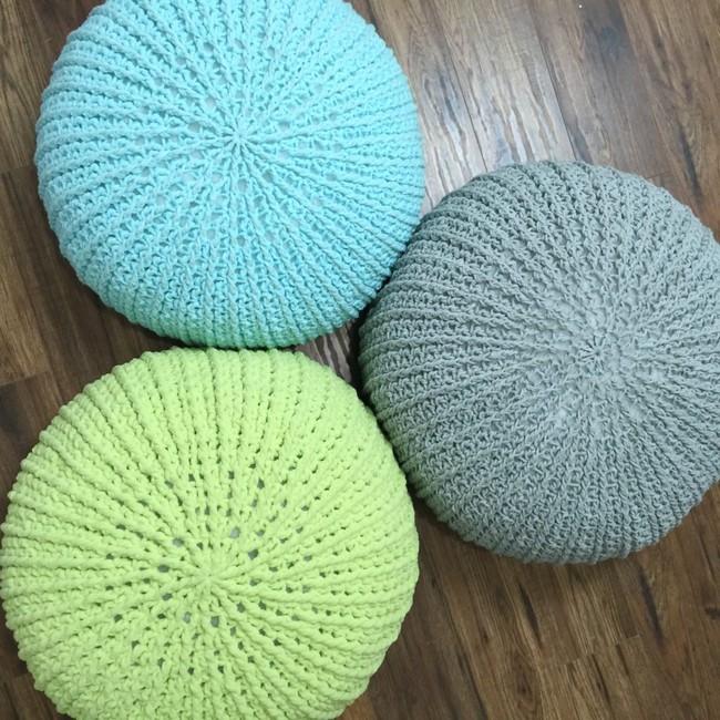 Crochet Floor Pouf