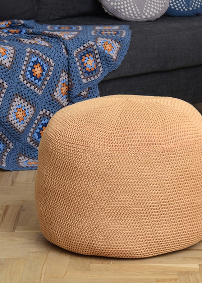 Crochet Pattern For A Pouffe