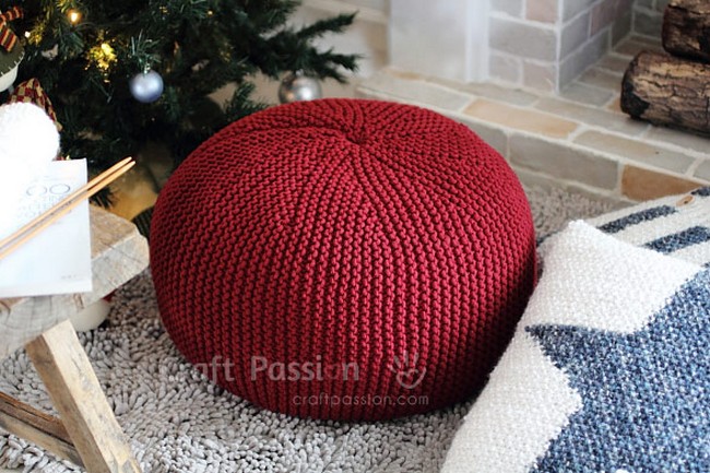 Crochet Pouf Knitting Pattern