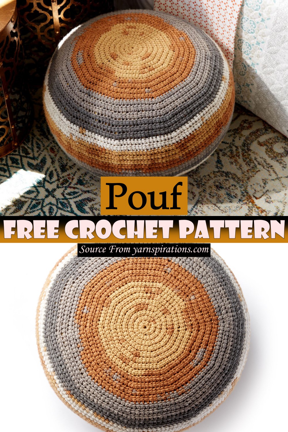Crochet Pouf Pattern 1