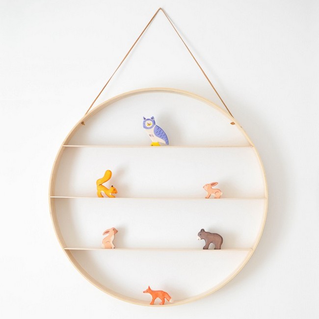 DIY Circle Wood Shelf