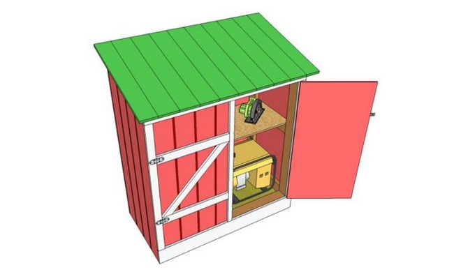 DIY Garden Tool Shed Plan 1
