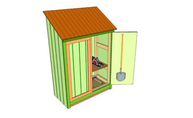 DIY Garden Tool Shed Plan