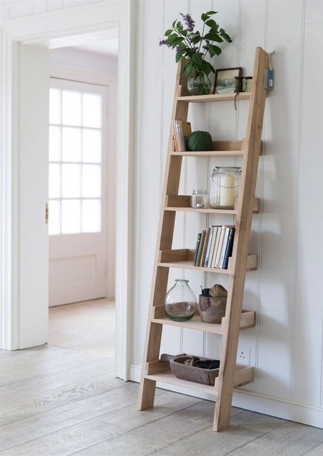 30 DIY Ladder Shelf Plans You Can Build Today DIYsCraftsy