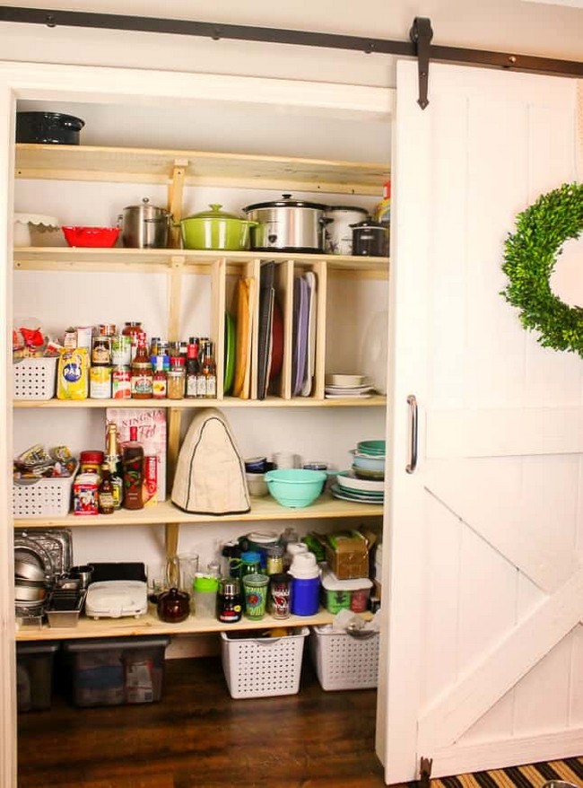 DIY Pantry Shelves For A Custom Pantry At Home