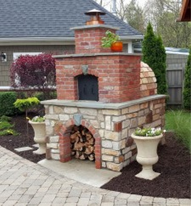 DIY Wood-Fired Outdoor Brick Pizza Ovens