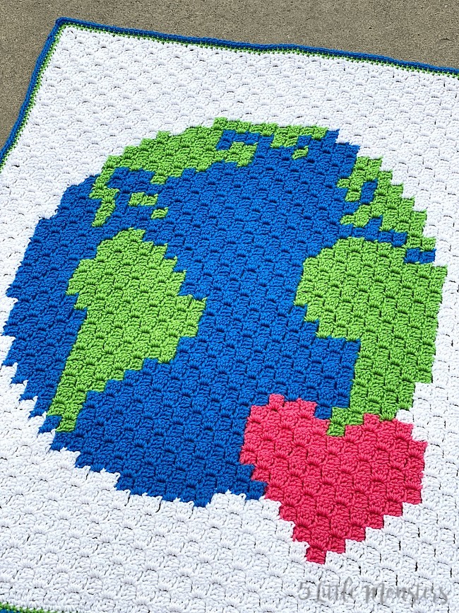 Earth C2C Graphgan Crochet Pattern