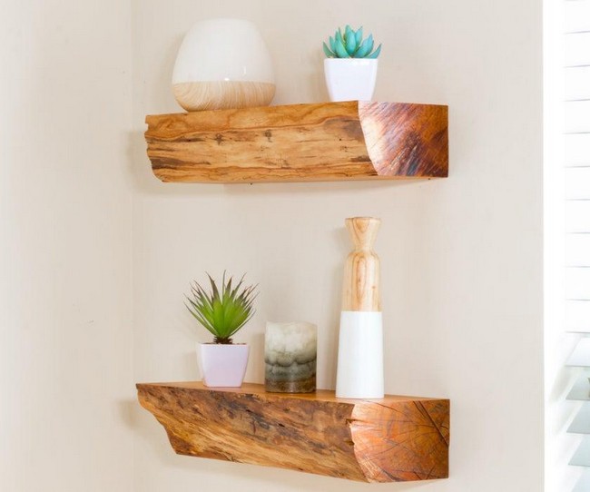 Firewood Turned To Shelf