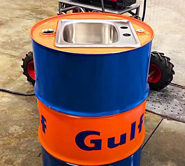 How To Make An Oil Drum Sink
