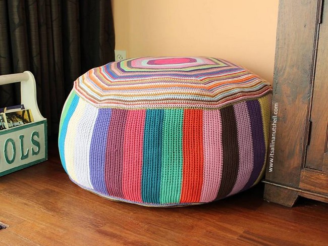 Pouf Of Many Colors