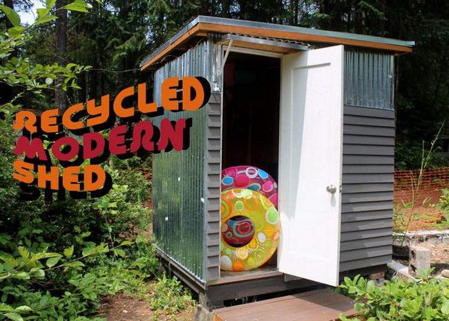 Recycled Garden Storage Shed