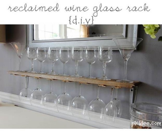 Wine Glass Rack DIY