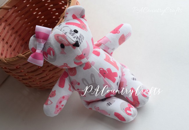 Baby Clothes Memory Bear Pattern