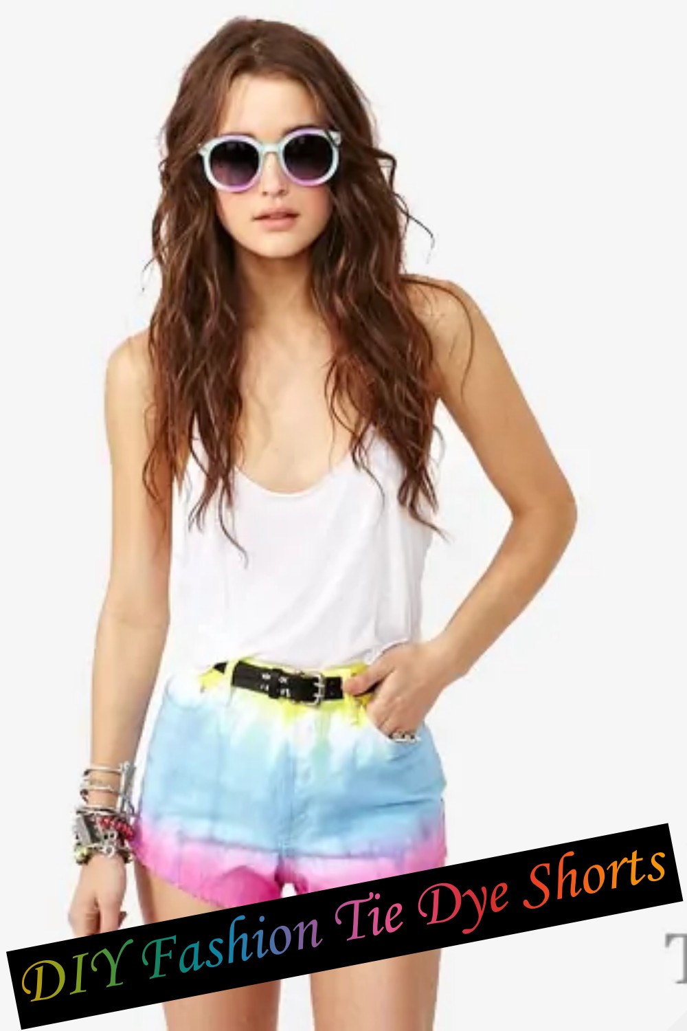 DIY Fashion Tie Dye Shorts