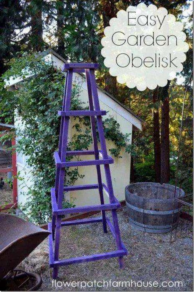 DIY Garden Obelisk