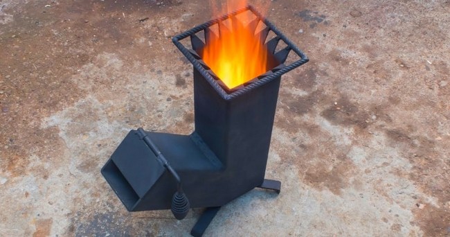 DIY Homemade Wood Burning Rocket Stove