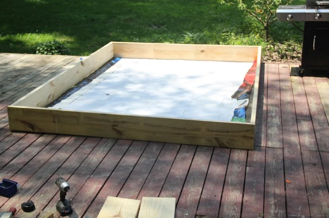 DIY Raised Bed Deck Garden