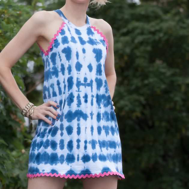 DIY Tie Dye Beach Cover Up