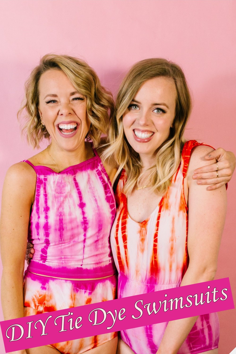 DIY Tie Dye Swimsuits