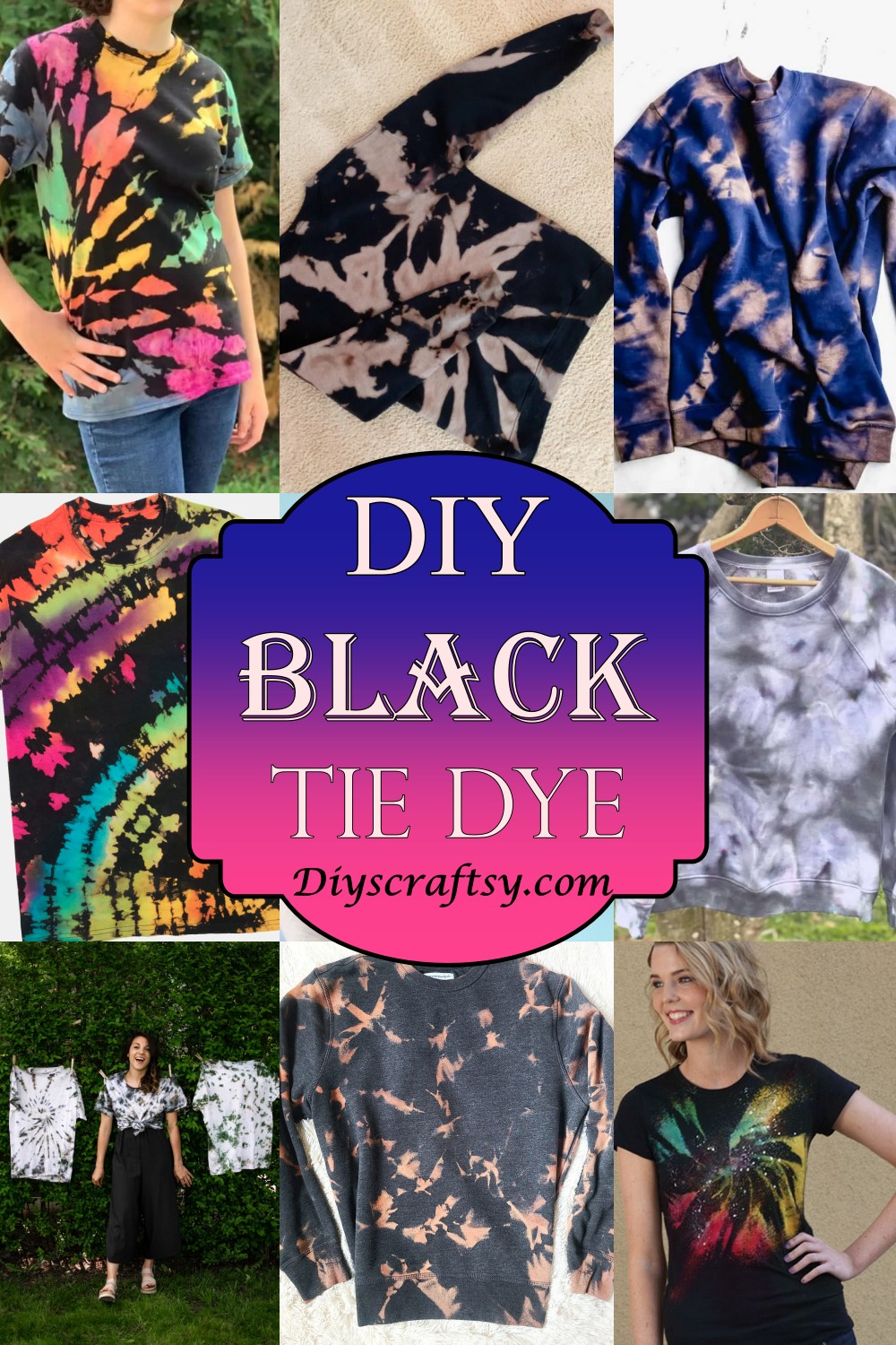 How To TieDye Black Shirt Easily DIYsCraftsy