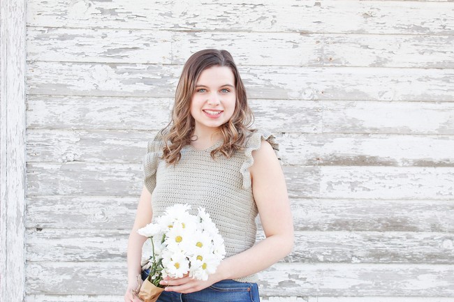 Flora Ruffle Tank Top