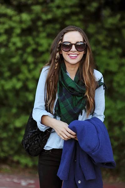Fringe scarf