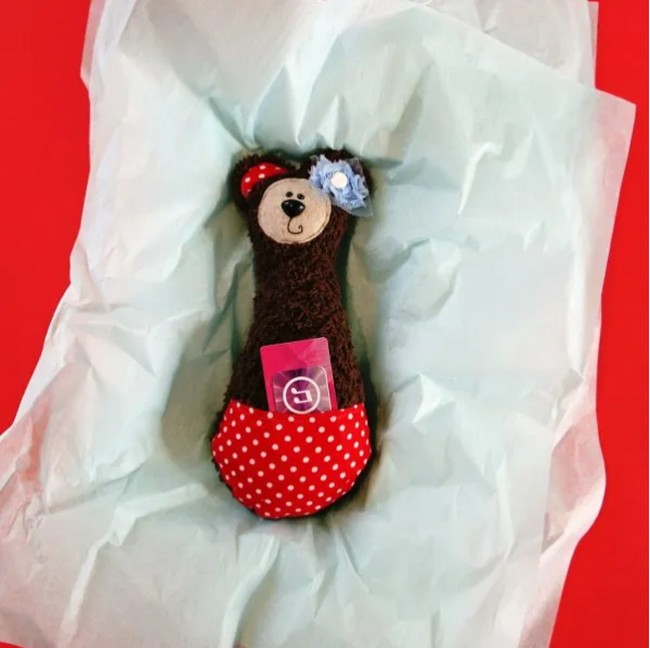 Gift Card Teddy Bear