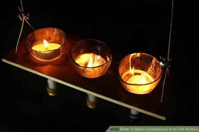 How To Make Candelabras From Old Bottles
