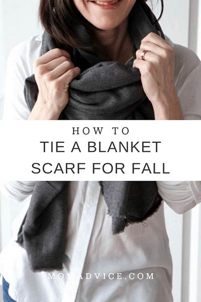 No-sew blanket scarf