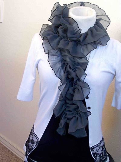 Shirred scarf