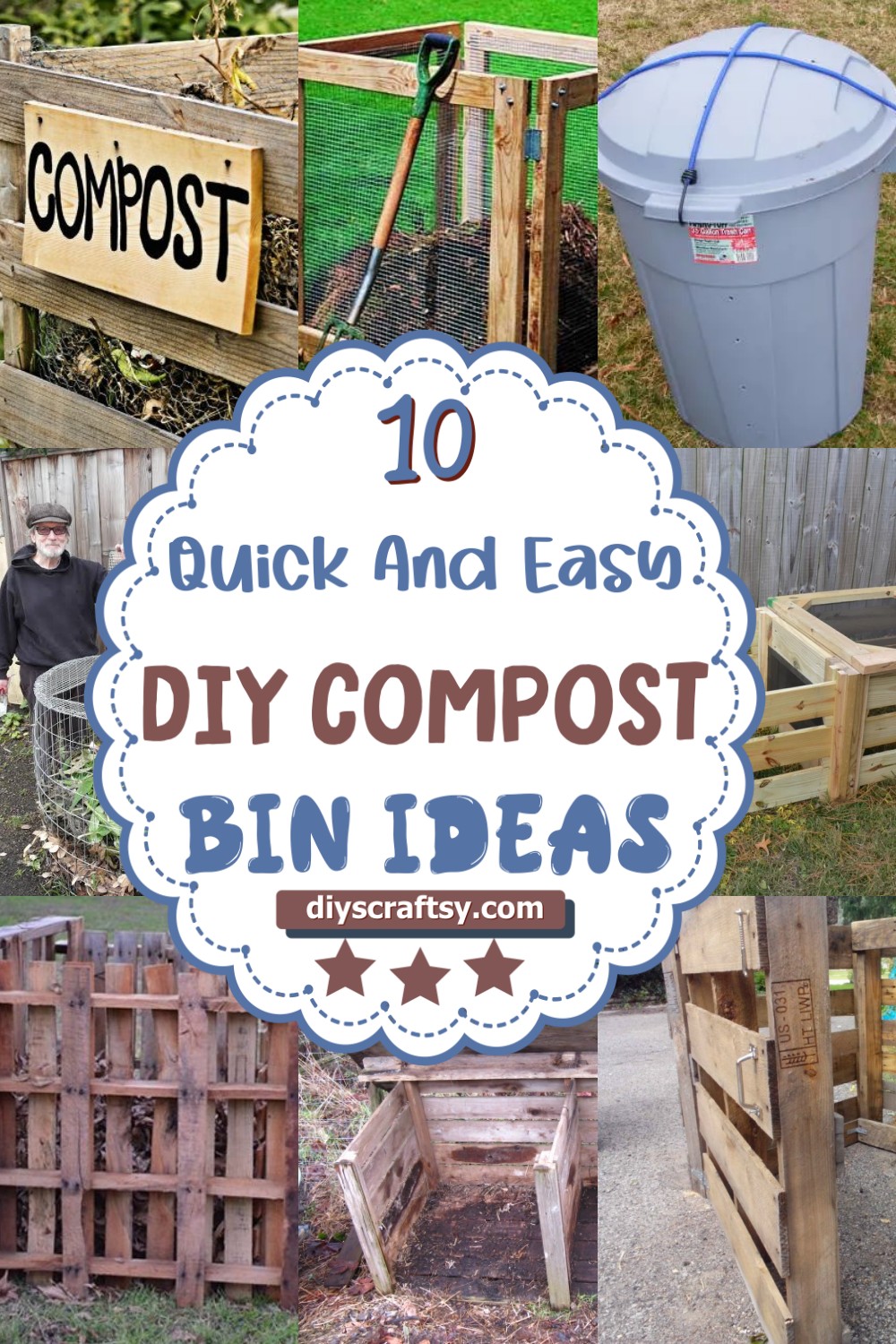 10 Quick And Easy DIY Compost Bin Ideas