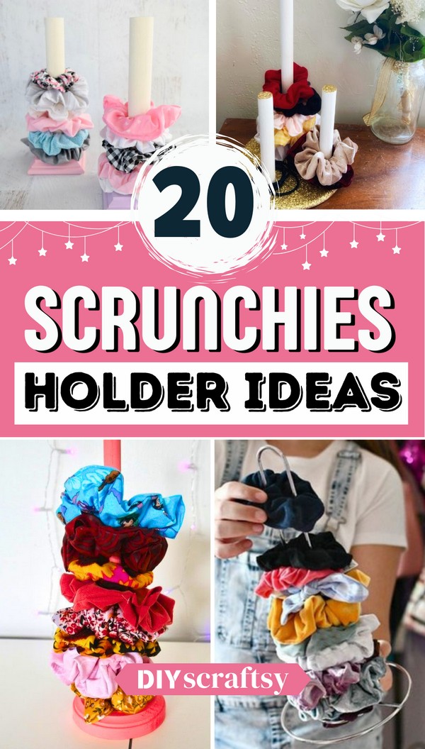 20 DIY Scrunchie Holder Ideas