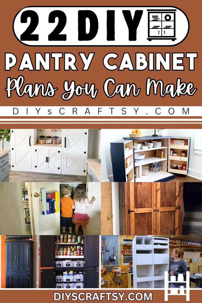 22 DIY Pantry Cabinet Plans You Can Make Today